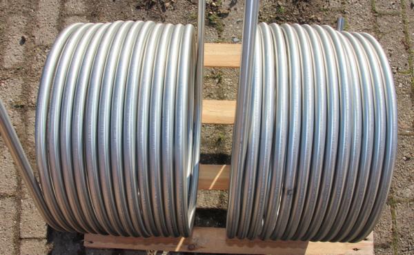 B-Ware Edelstahlspirale  Ø 39-42 cm - 17,5 Meter
