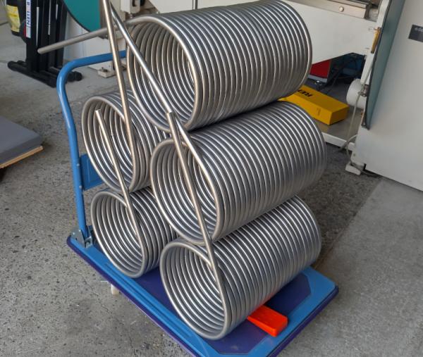 Edelstahlspirale Kühlspirale - Ø 33 cm - 24 Meter